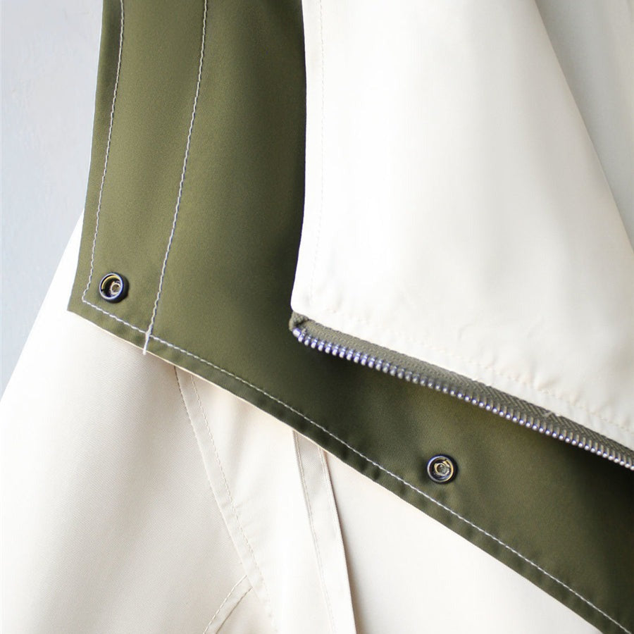Layered Hooded Jacket with Contrast Trim for Modern Everyday Wear