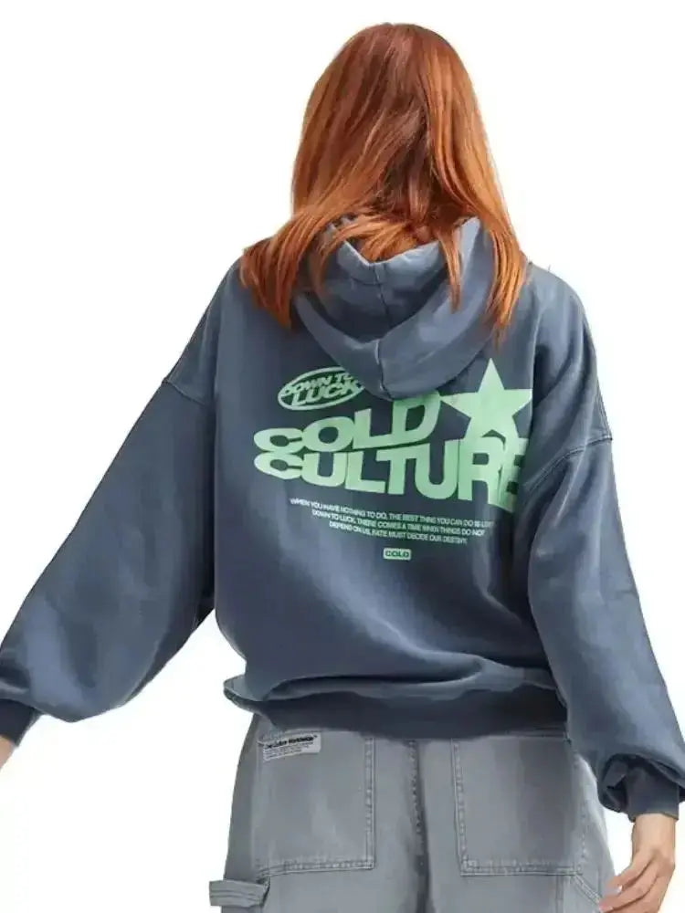Oversized “Solid Culture” Graphic Streetwear Hoodie