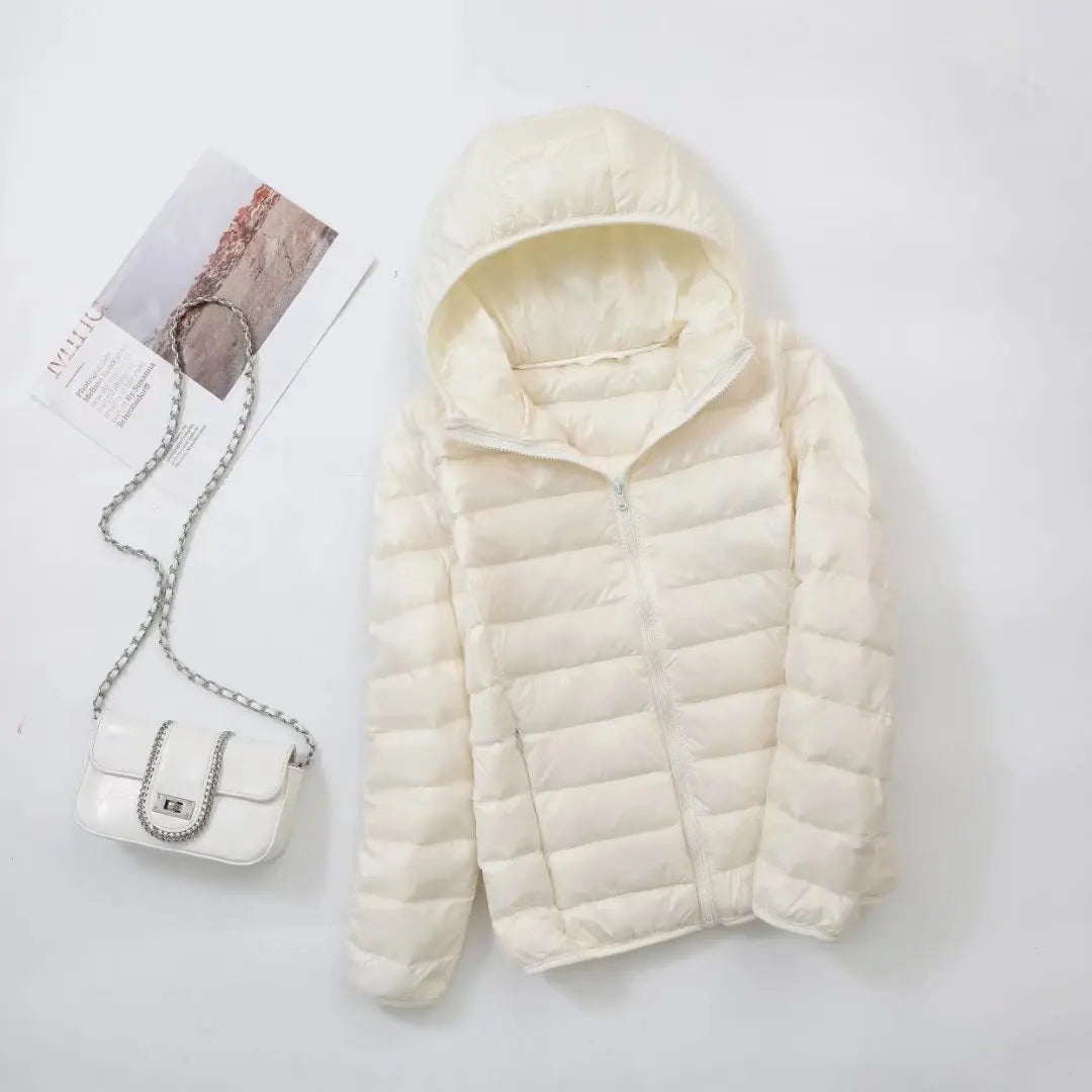 Women’s Lightweight Hooded Packable Puffer Jacket