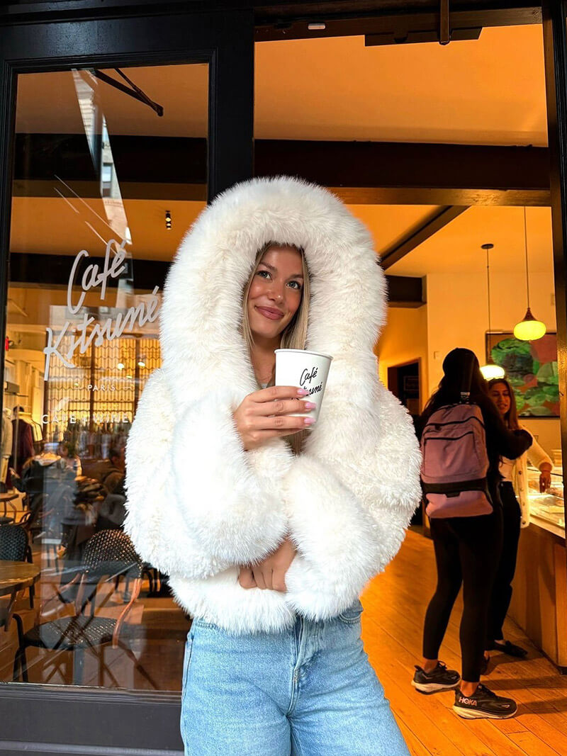 Women’s Oversized Faux Fur Hooded Coat