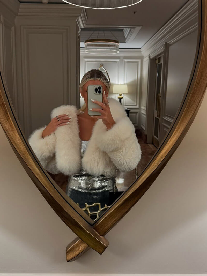 Women’s Oversized Faux Fur Hooded Coat