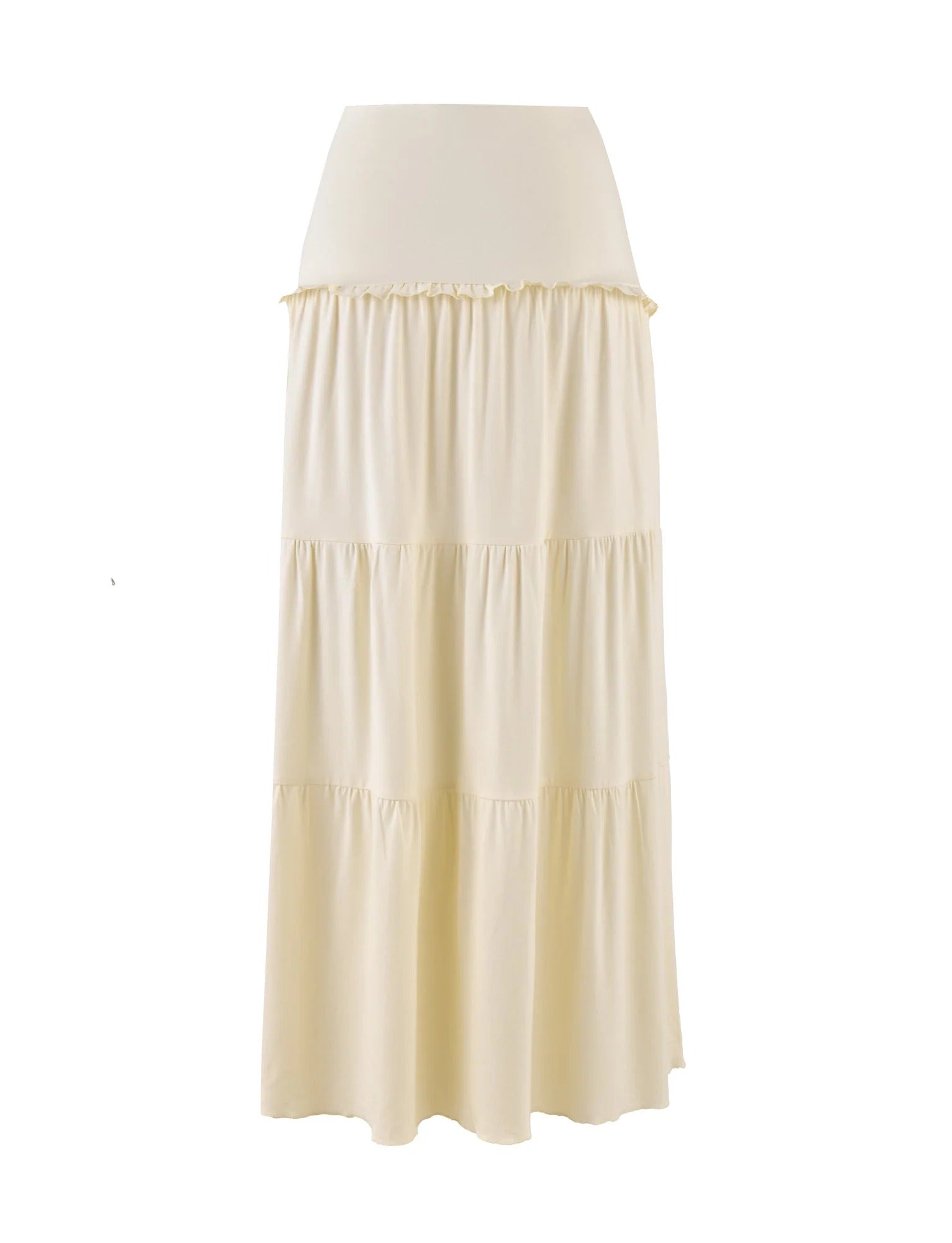 Halter Twist Crop Top and Pleated Maxi Skirt Set