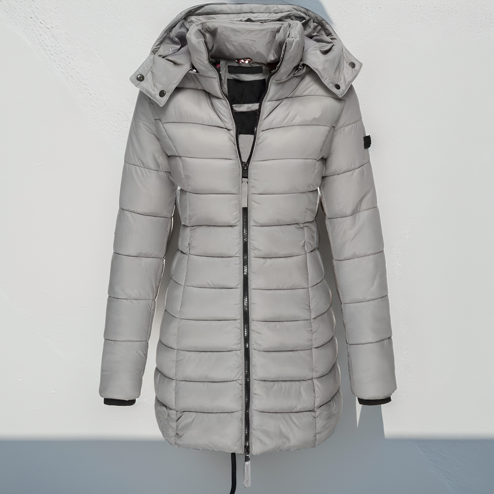 Women’s Long Hooded Puffer Coat – Ultra-Warm Lightweight Winter Jacket