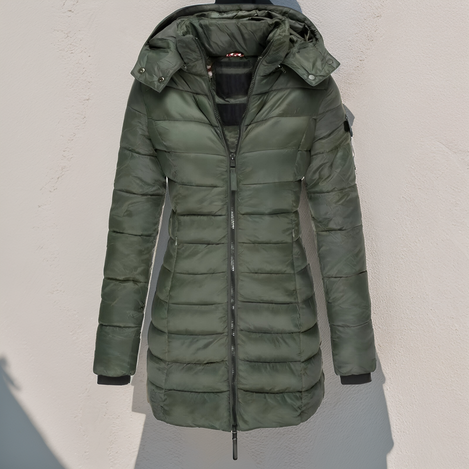 Women’s Long Hooded Puffer Coat – Ultra-Warm Lightweight Winter Jacket