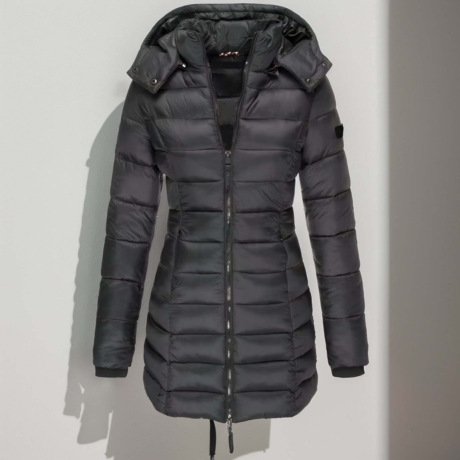 Women’s Long Hooded Puffer Coat – Ultra-Warm Lightweight Winter Jacket