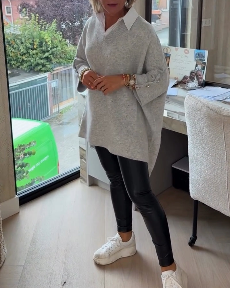 Relaxed Knit Tunic Top for Effortless Everyday Comfort