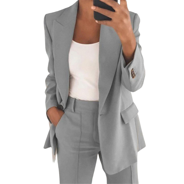 Modern Tailored Blazer and Pants Suit Set