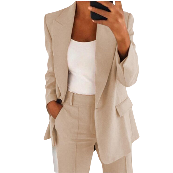Modern Tailored Blazer and Pants Suit Set