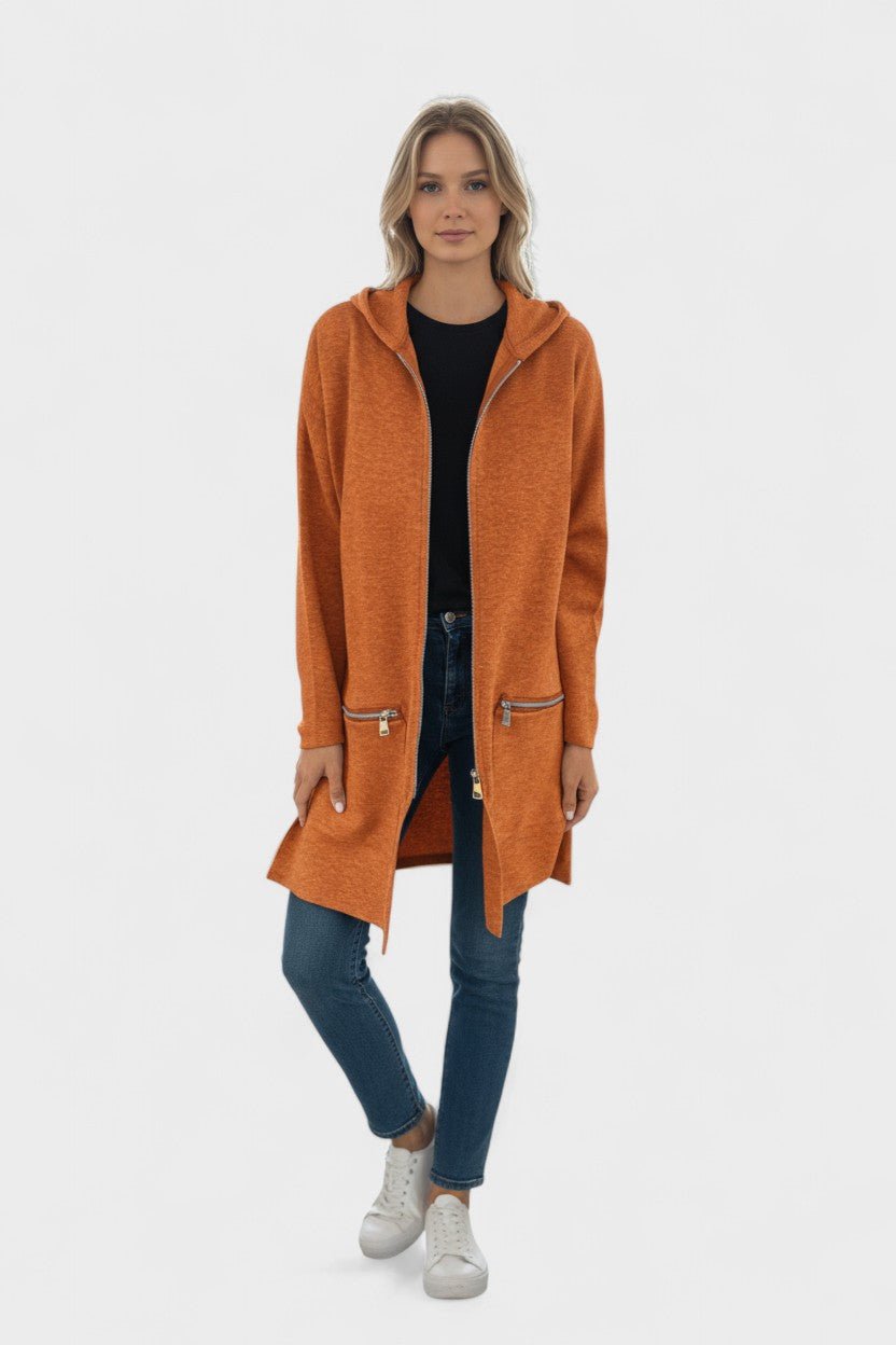 Open Front Casual Knit Blazer Jacket