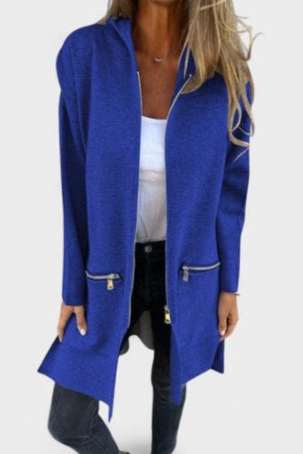 Open Front Casual Knit Blazer Jacket