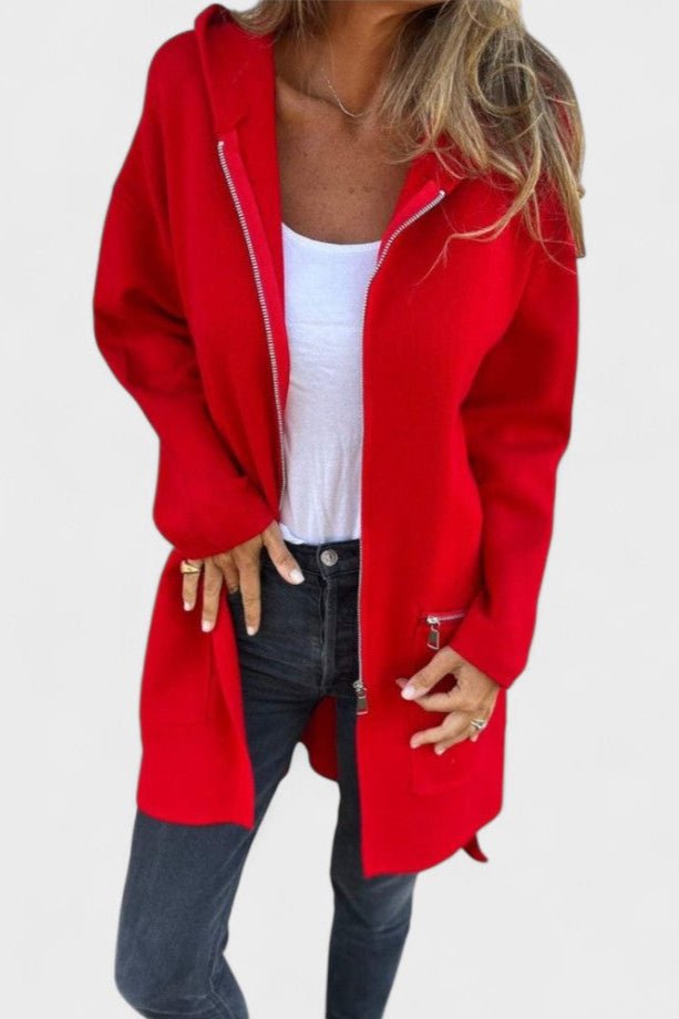 Open Front Casual Knit Blazer Jacket