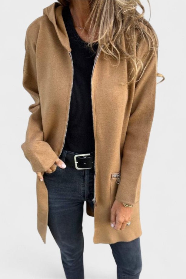Open Front Casual Knit Blazer Jacket