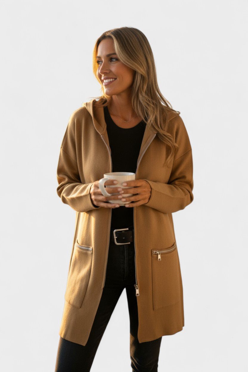 Open Front Casual Knit Blazer Jacket