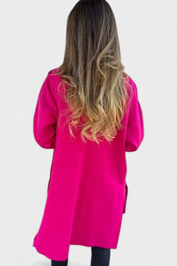 Open Front Casual Knit Blazer Jacket