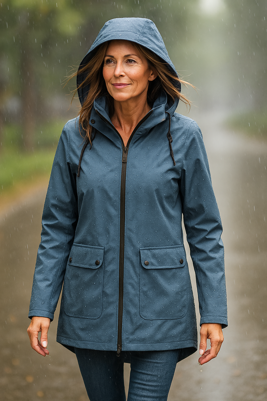 Lightweight Hooded Zip Jacket for Everyday Weather Wear