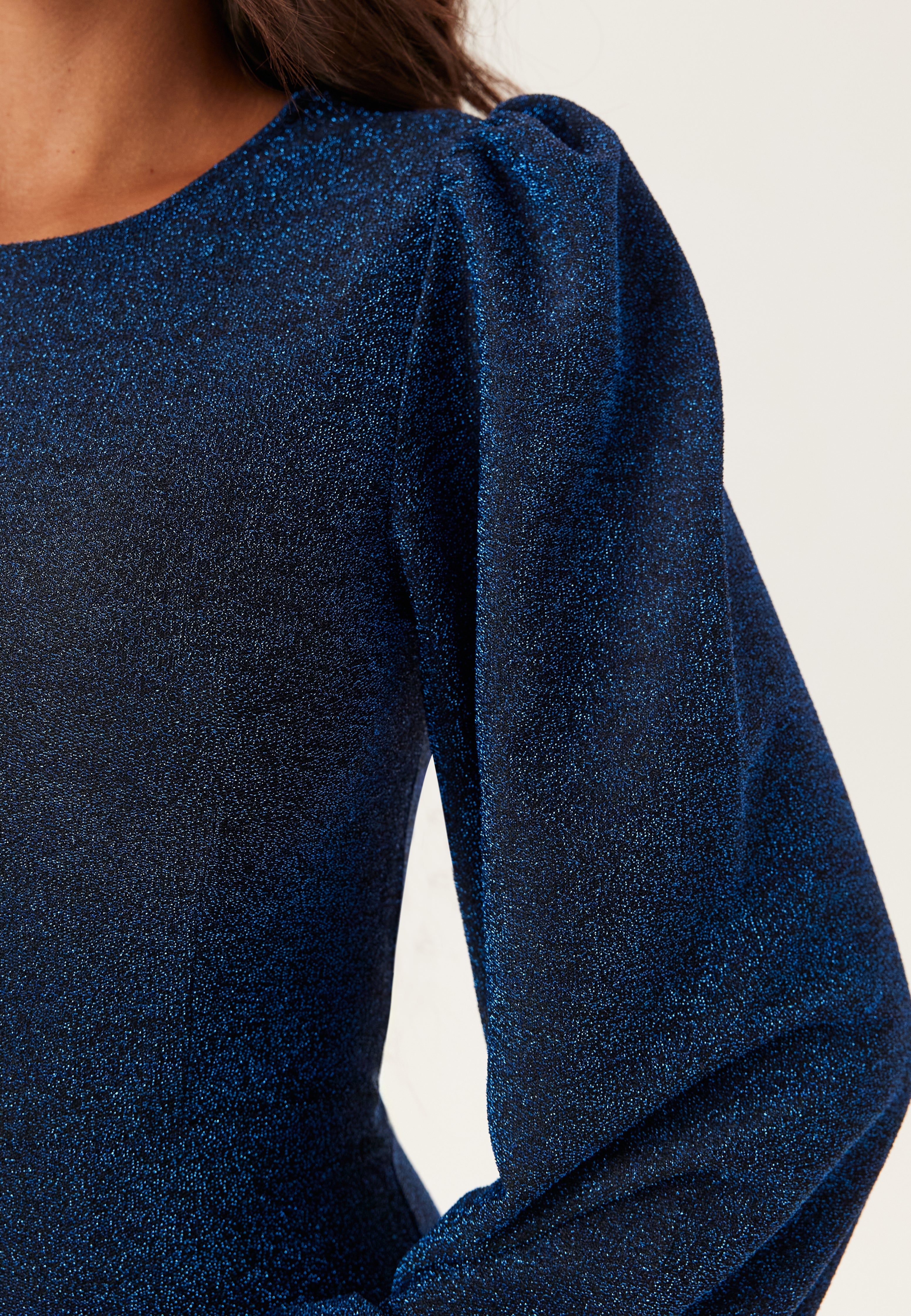 Long Sleeve Glitter Bodycon Mini Dress