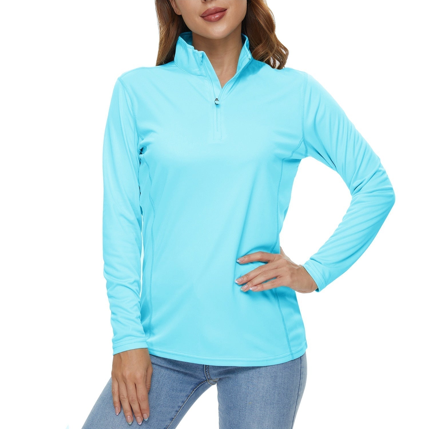 Women’s Lightweight Half-Zip Active Pullover Top