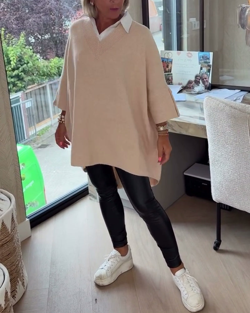 Relaxed Knit Tunic Top for Effortless Everyday Comfort