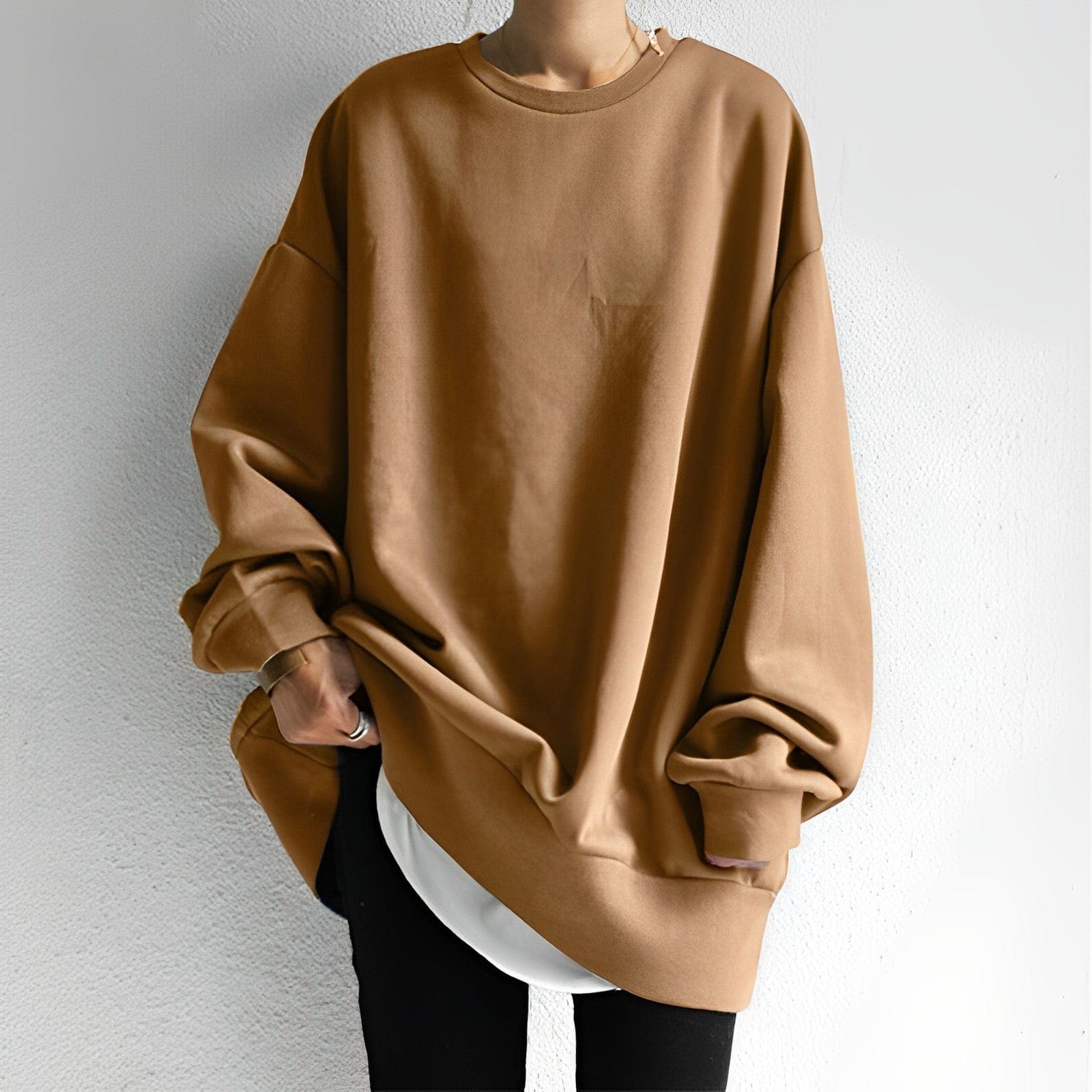 Ultra-Soft Oversized Long Sleeve Sweatshirt