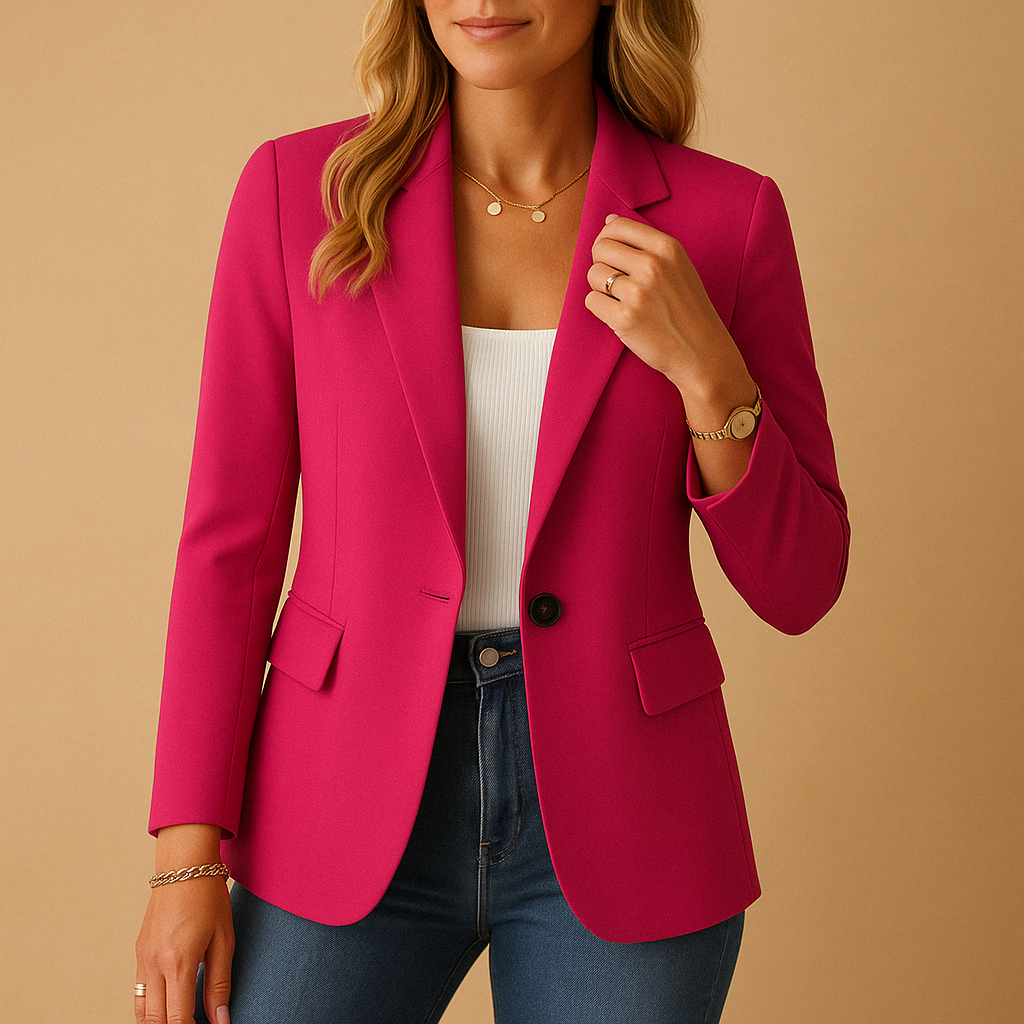 Women’s Classic Tailored Single-Button Blazer