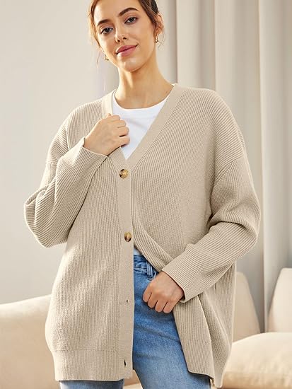 Chunky Knit Button-Front Cozy Cardigan