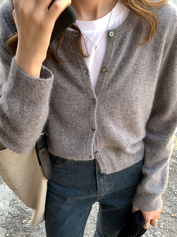Soft Classic Button Knit Cardigan for Everyday Style