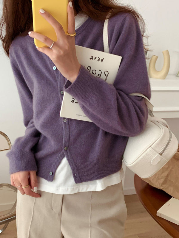 Soft Classic Button Knit Cardigan for Everyday Style