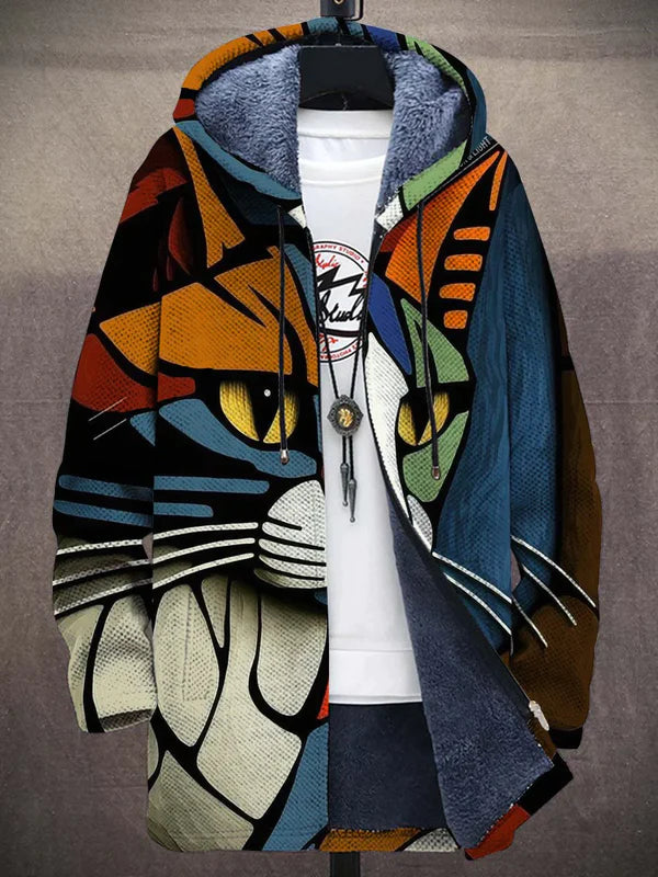 Art Print Zip Hoodie Jacket for Bold Everyday Style