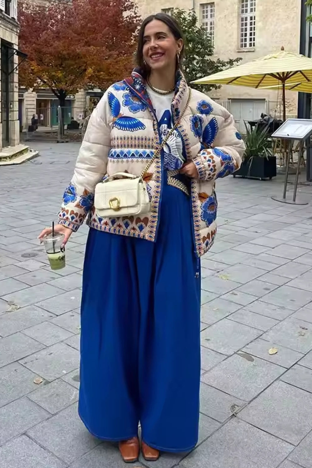 Bohemian Floral Embroidered Jacket with Folk-Inspired Design