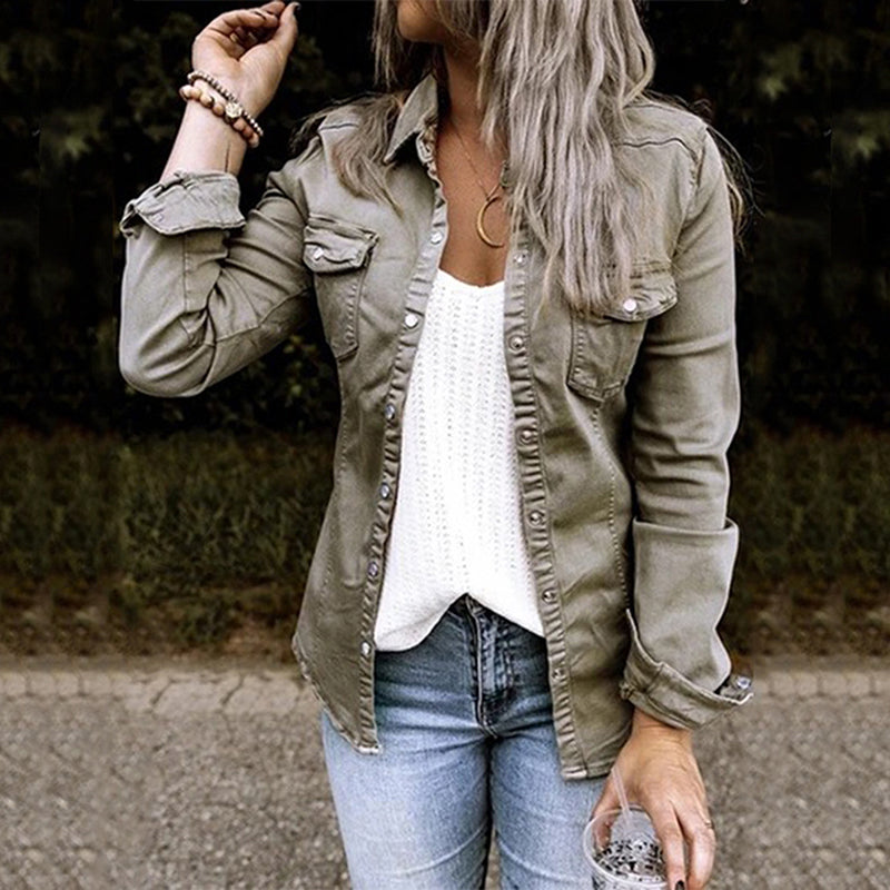 Women’s Casual Utility Military-Style Jacket