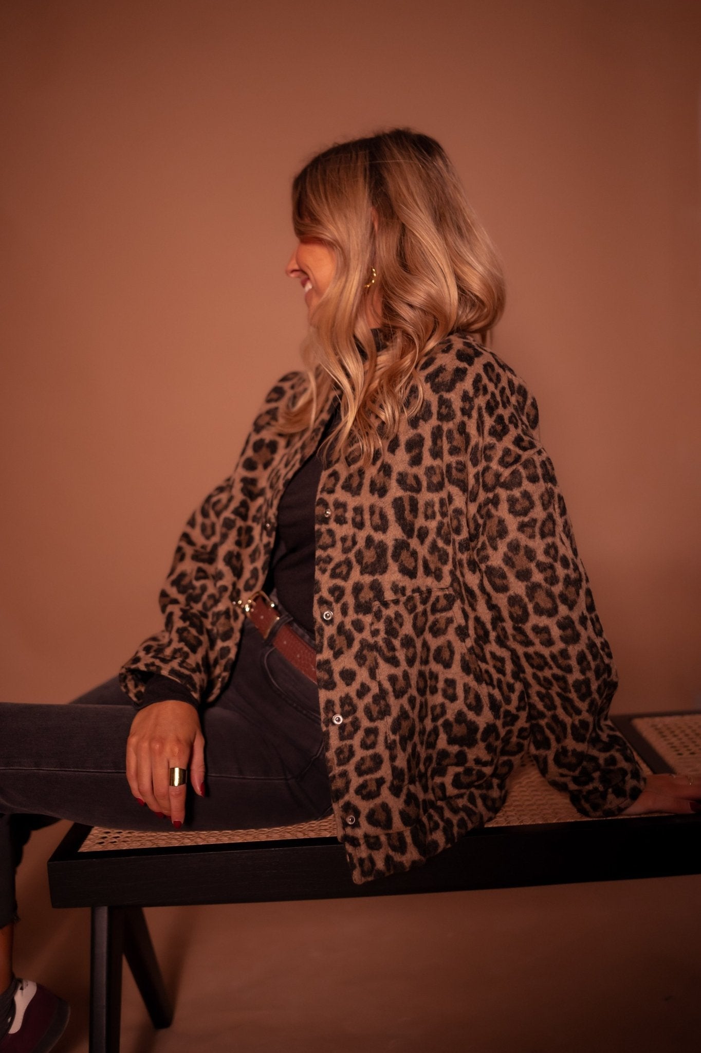 Leopard Print Button Front Jacket for Bold Everyday Style