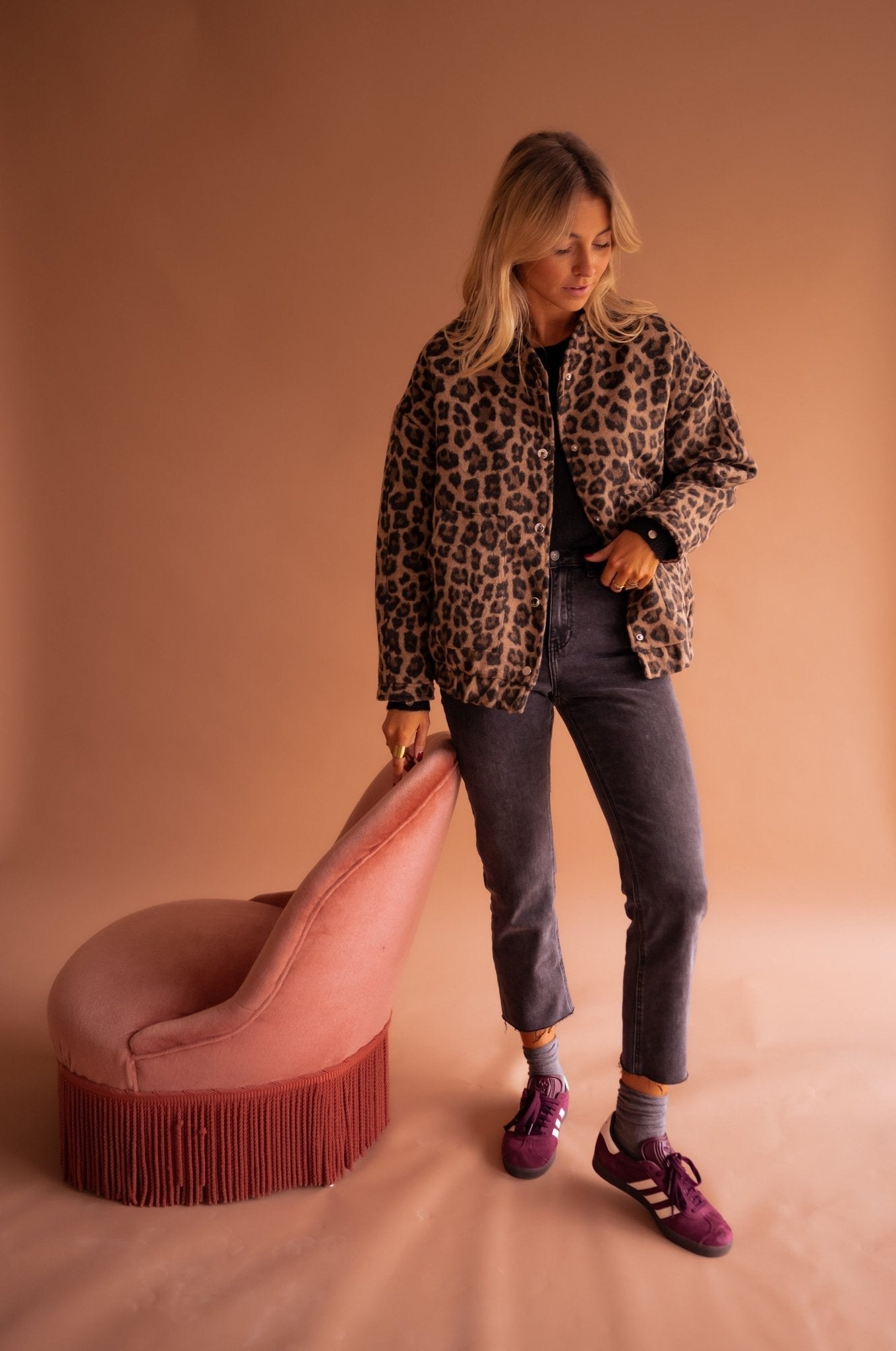 Leopard Print Button Front Jacket for Bold Everyday Style
