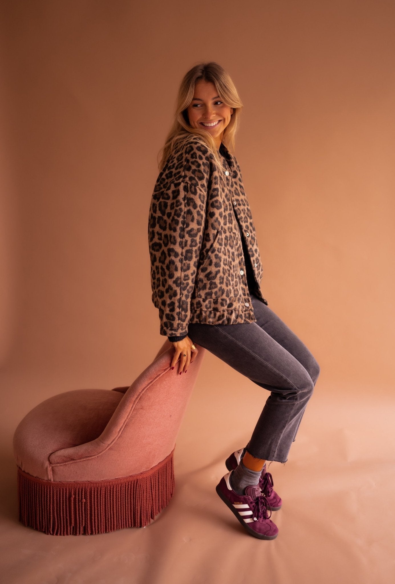 Leopard Print Button Front Jacket for Bold Everyday Style