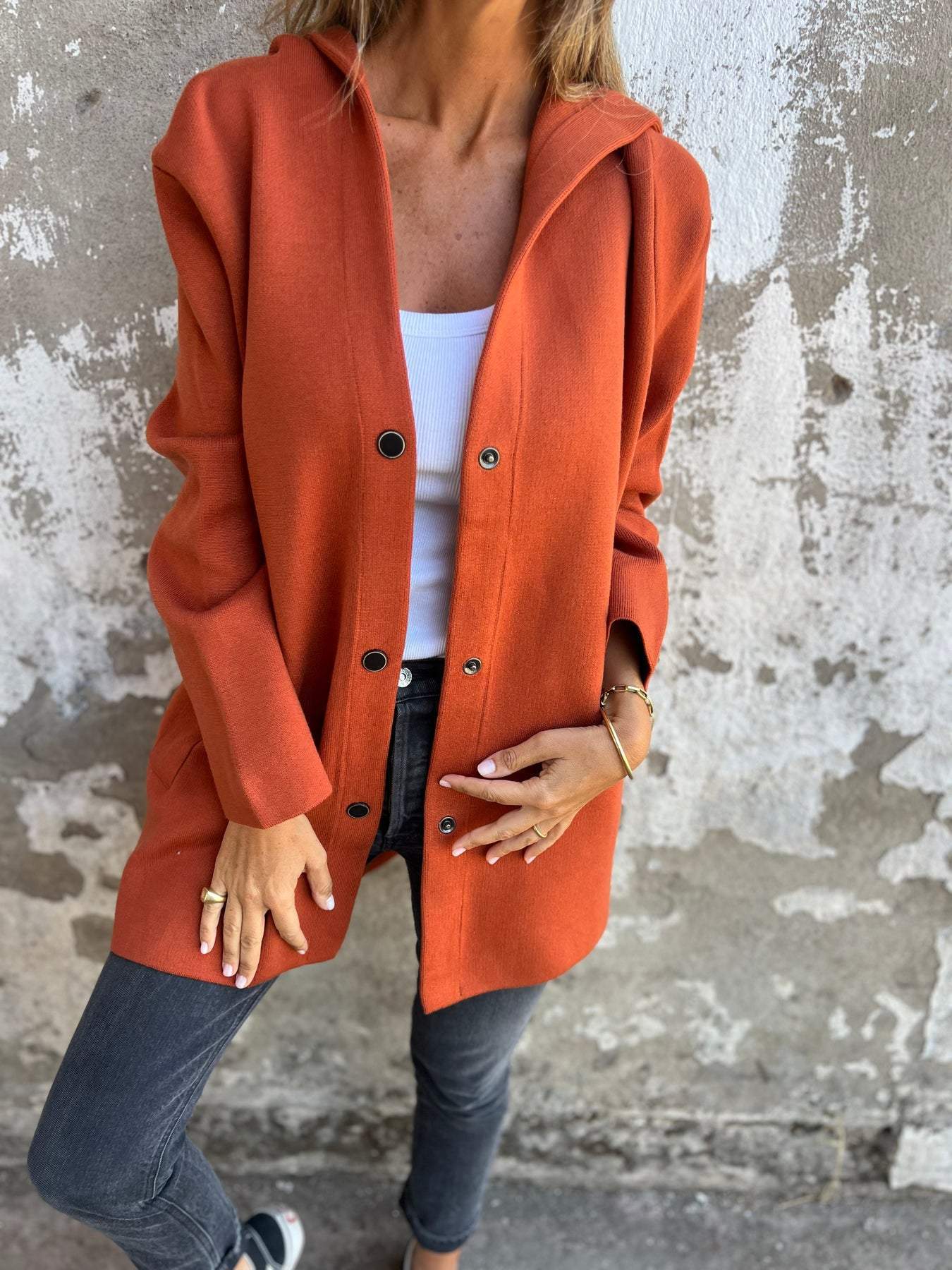Open Front Longline Knit Coat for Effortless Everyday Style