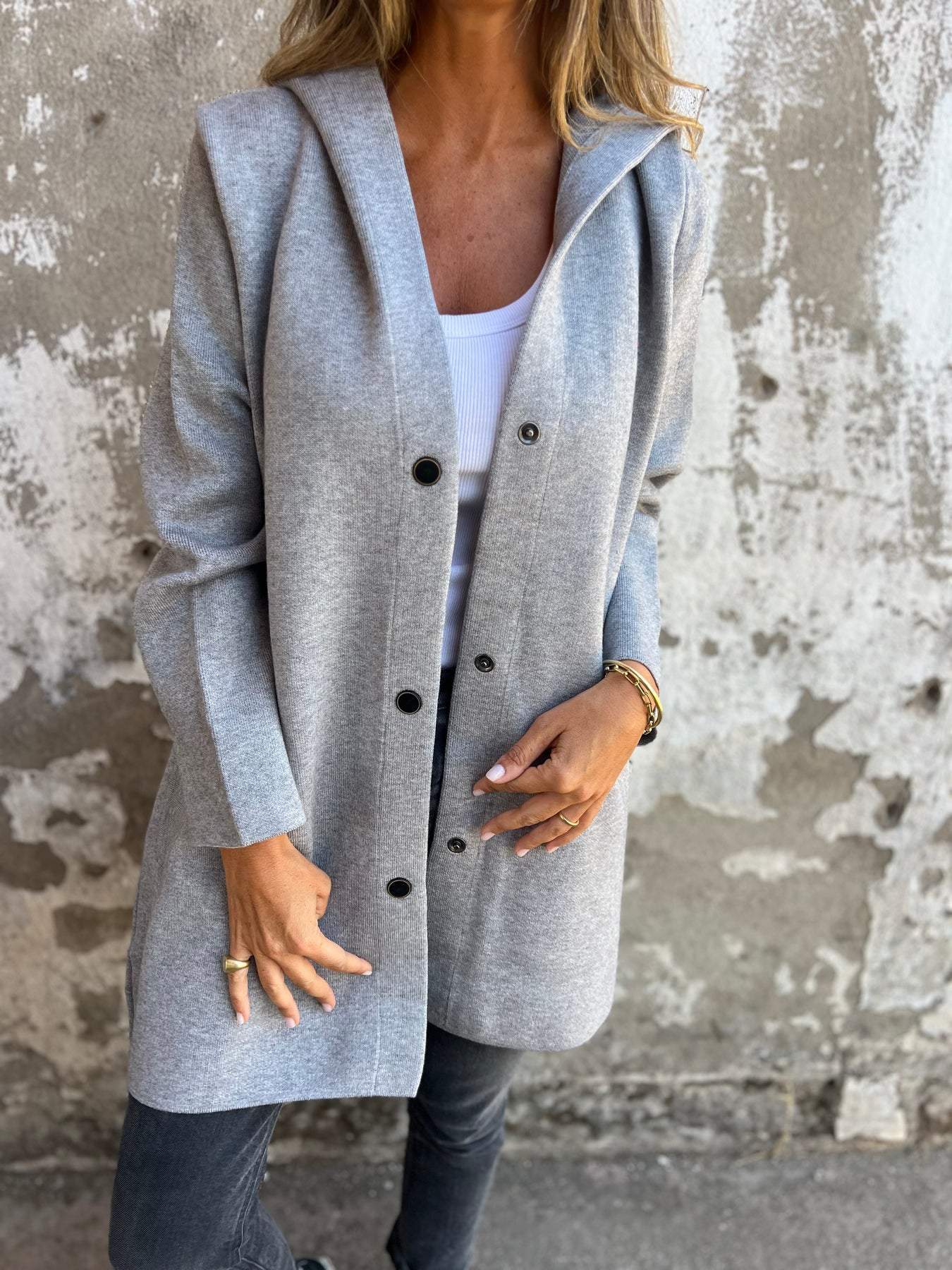 Open Front Longline Knit Coat for Effortless Everyday Style