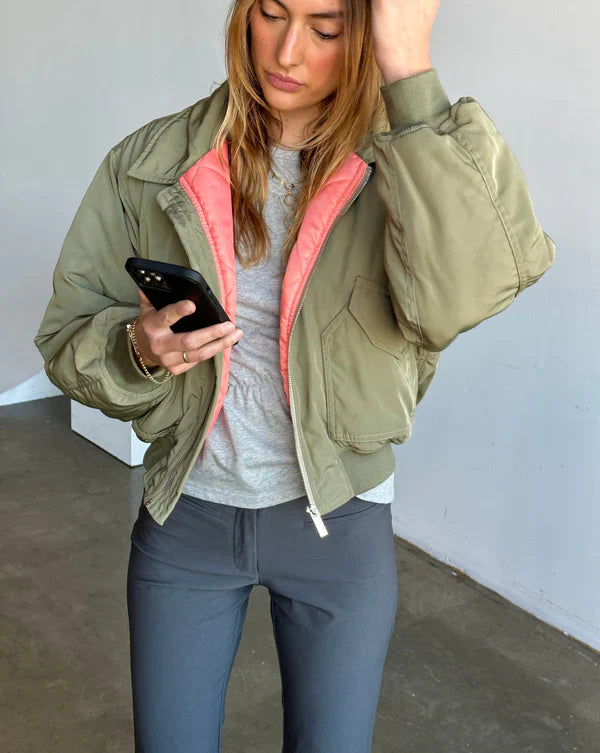 Classic MA-1 Bomber Jacket for Women