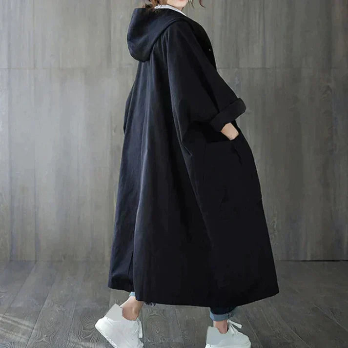 Women’s Oversized Hooded Casual Long Coat