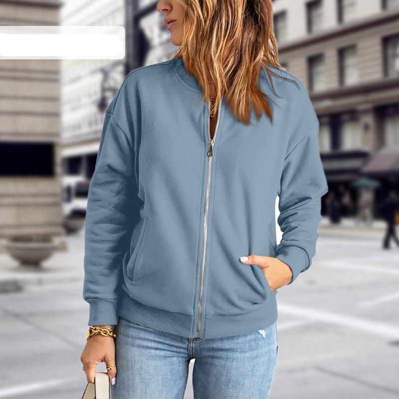 Lightweight Zip Front Casual Jacket for Everyday Comfort