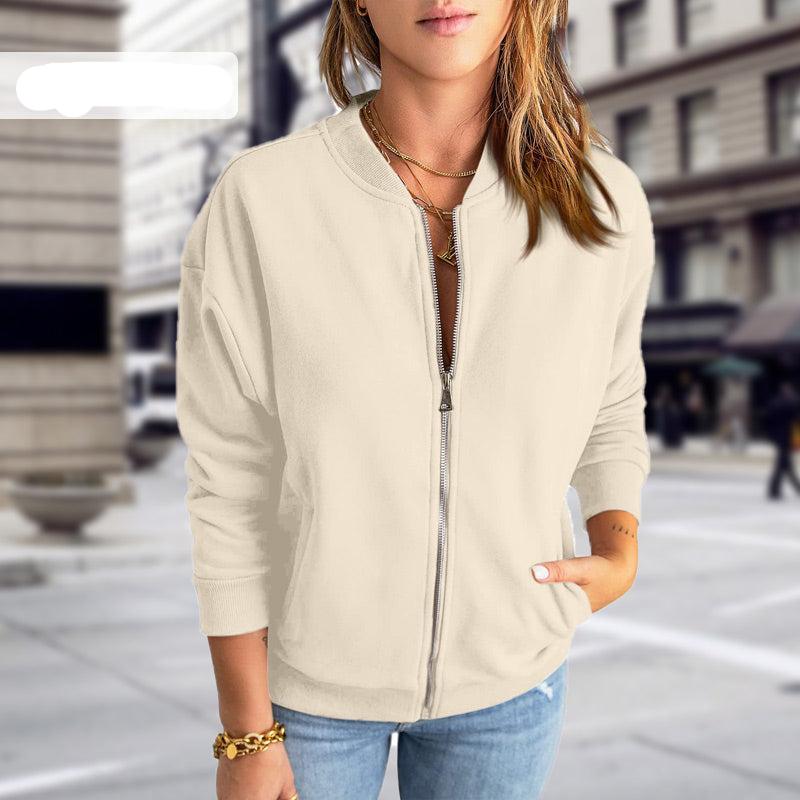Lightweight Zip Front Casual Jacket for Everyday Comfort