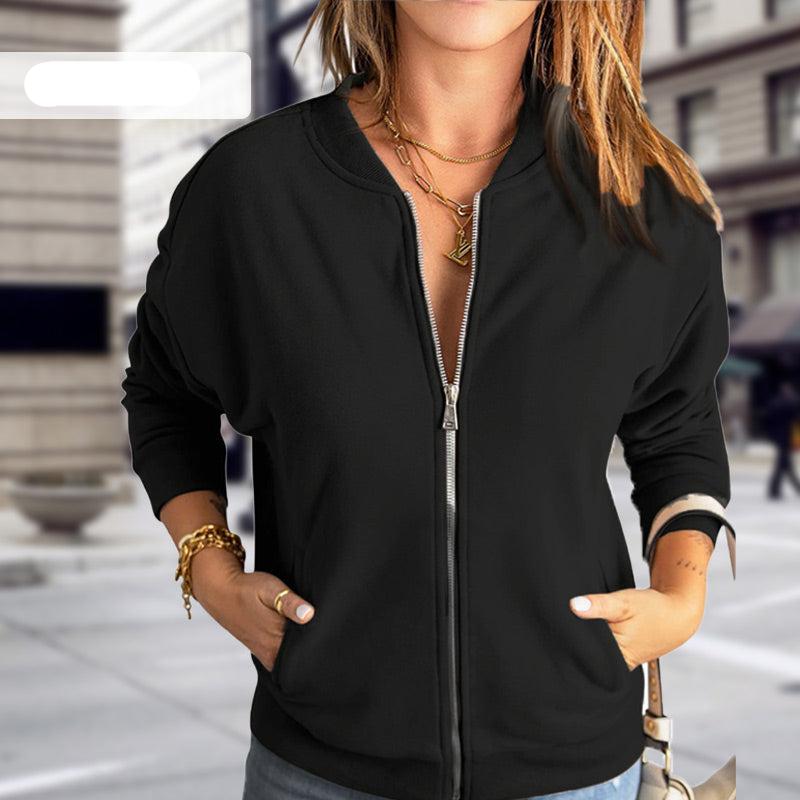 Lightweight Zip Front Casual Jacket for Everyday Comfort