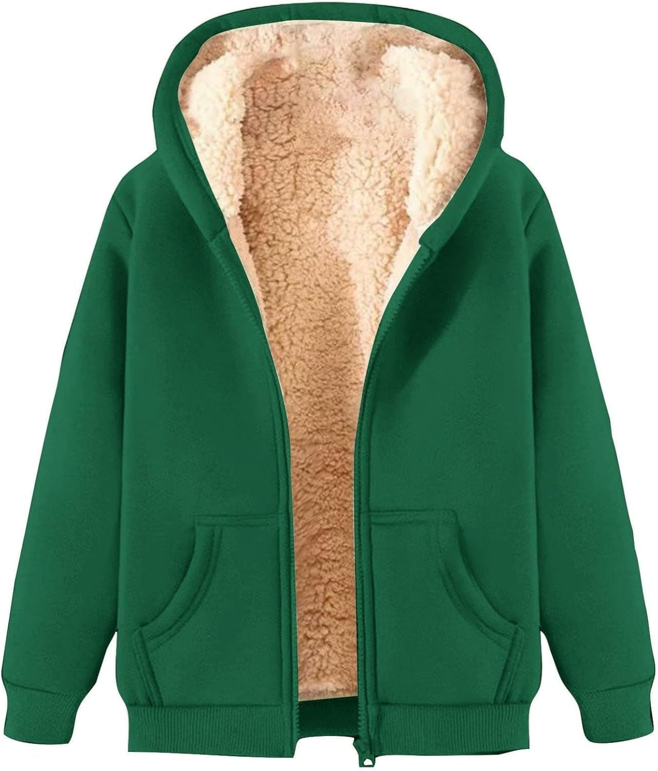 Ultra Warm Sherpa-Lined Zip Hoodie Jacket