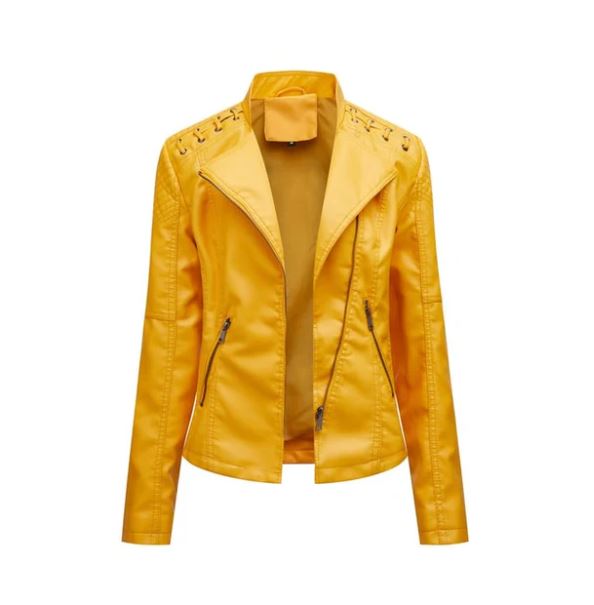Women’s Stylish Faux Leather Moto Jacket
