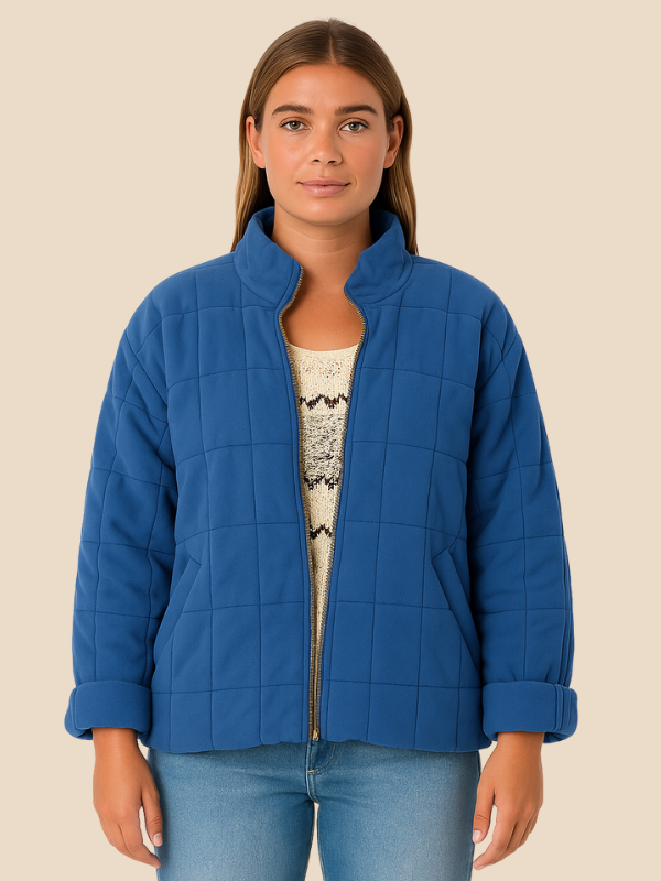 Quilted Zip-Up Puffer Jacket
