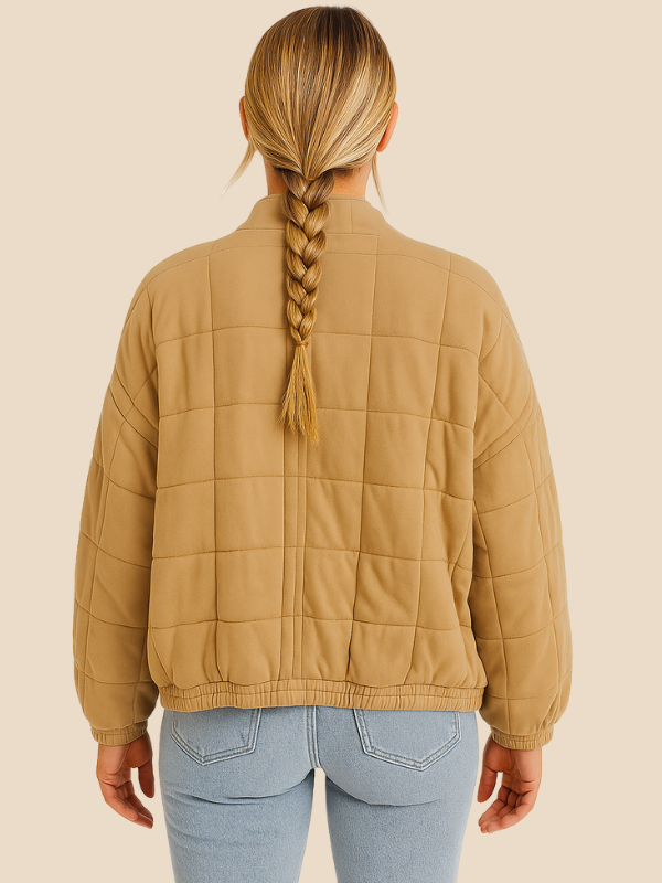 Quilted Zip-Up Puffer Jacket