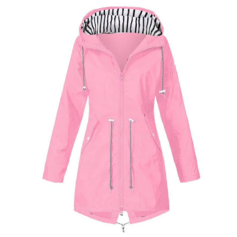 Waterproof Softshell Hooded Jacket with Zip Pockets