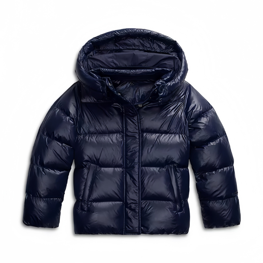 Women’s Shiny Hooded Lightweight Puffer Jacket