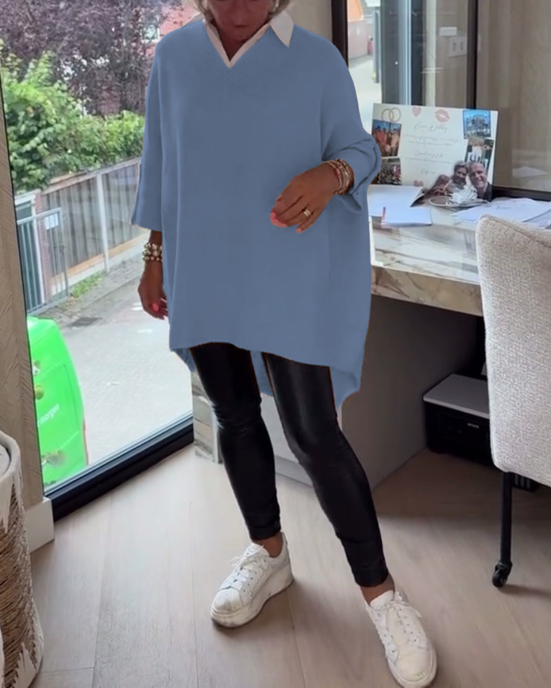 Relaxed Knit Tunic Top for Effortless Everyday Comfort
