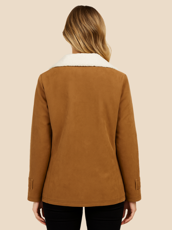 Corduroy Sherpa-Lined Button Front Jacket