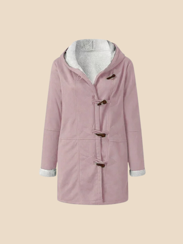 Women’s Hooded Sherpa-Lined Toggle Coat