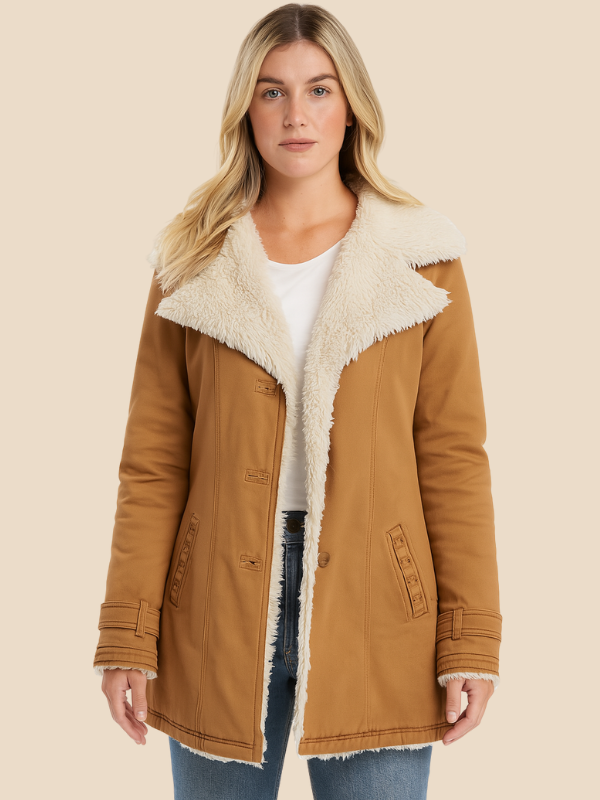 Corduroy Sherpa-Lined Button Front Jacket